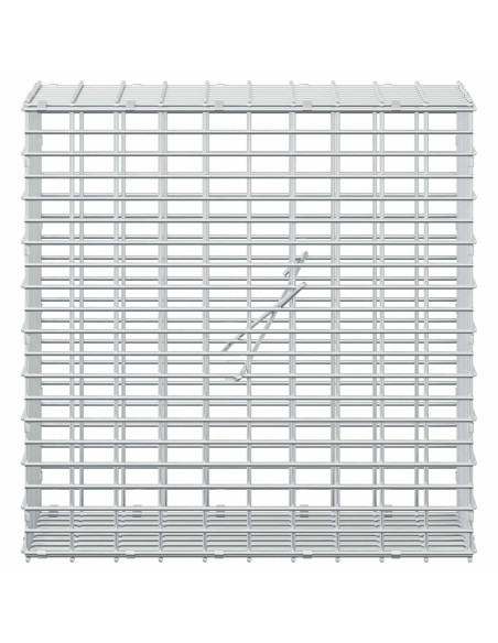 Gabione con filo da 3,5 mm e rete da 5x2,5 cm 50x20x50 cm