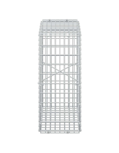 Gabione con filo da 3,5 mm e rete da 5x2,5 cm 50x20x50 cm