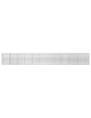 Gabione con filo da 3,5 mm e rete da 5x2,5 cm 1150x10x150 cm