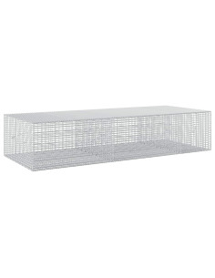 Gabione con filo da 3,5 mm e rete da 5x2,5 cm 250x100x50 cm 2