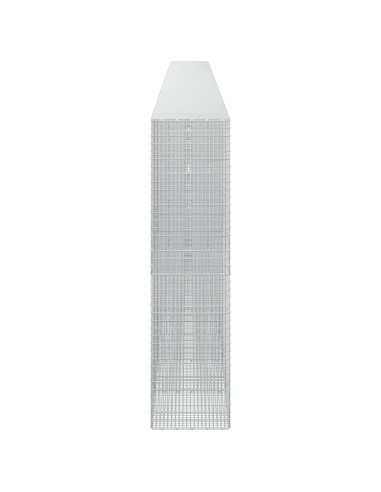 Gabione con filo da 3,5 mm e rete da 5x2,5 cm 1150x50x200 cm
