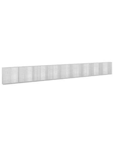 Gabione con filo da 3,5 mm e rete da 5x2,5 cm 900x30x100 cm