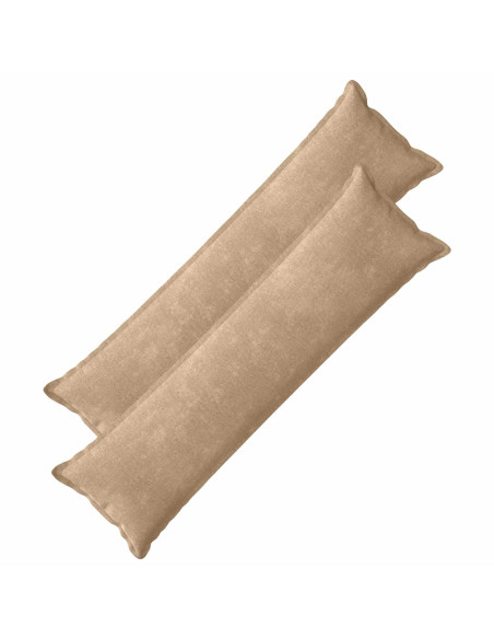Federa 2 pz HOUTEN Tortora 40 x 145 cm Tessuto Chenille