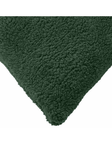 Federa 6 pcs HEERLEN Verde Scuro 80 x 80 cm Bouclé