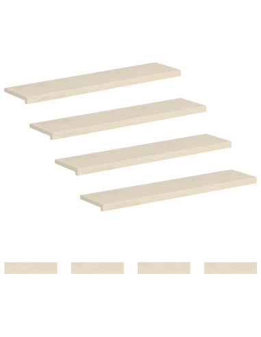 Gradini per Scale 8 pz 110 x 30 x 2 cm Bianco