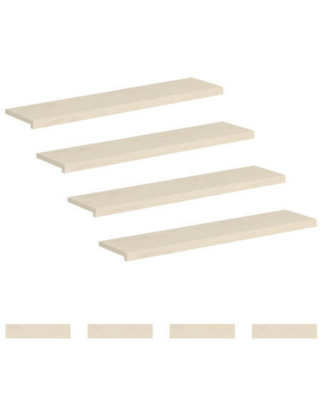 Gradini per Scale 8 pz 110 x 30 x 2 cm Bianco