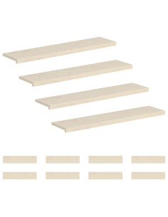 Gradini per Scale 12 pz 110 x 30 x 2 cm Bianco 2