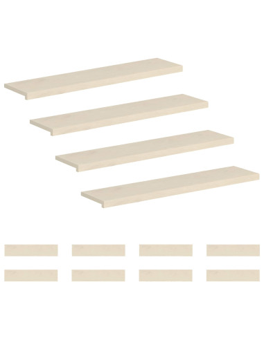 Gradini per Scale 12 pz 110 x 30 x 2 cm Bianco
