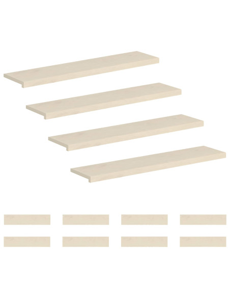 Gradini per Scale 12 pz 110 x 30 x 2 cm Bianco
