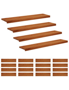 Gradini per Scale 20 pz 110 x 30 x 2 cm Marrone 2
