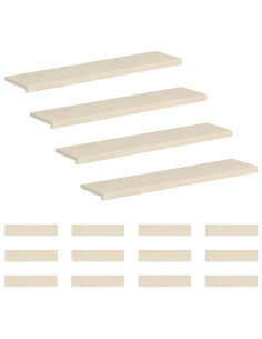 Gradini per Scale 16 pz 110 x 30 x 2 cm Bianco 2