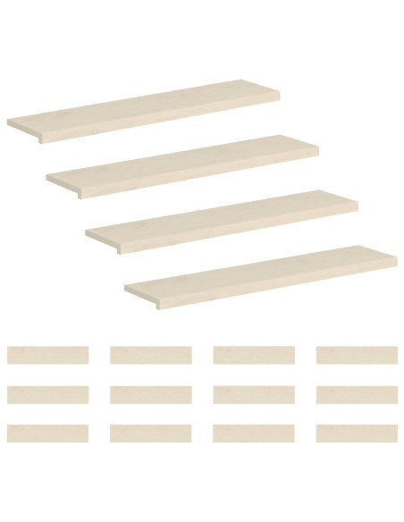 Gradini per Scale 16 pz 110 x 30 x 2 cm Bianco
