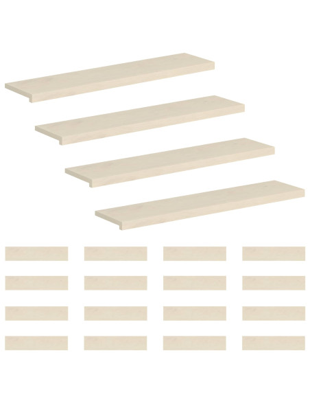 Gradini per Scale 20 pz 110 x 30 x 2 cm Bianco