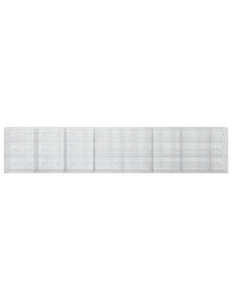 Gabione con filo da 3,5 mm e rete da 5x2,5 cm 750x20x150 cm