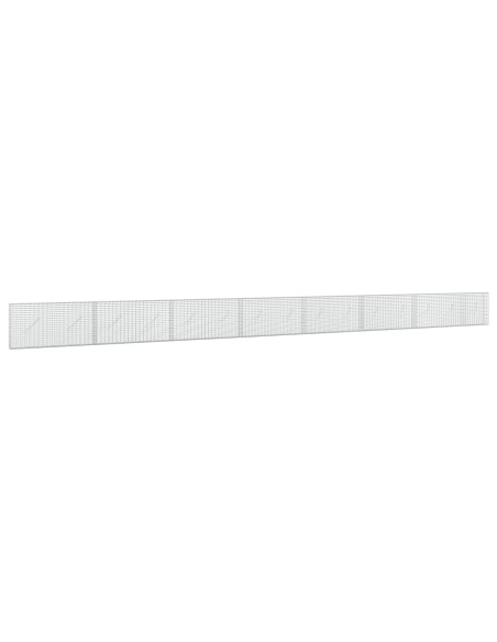 Gabione con filo da 3,5 mm e rete da 5x2,5 cm 750x10x50 cm