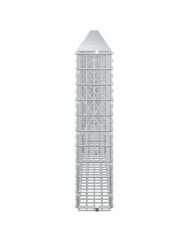 Gabione con filo da 3,5 mm e rete da 5x2,5 cm 750x10x50 cm