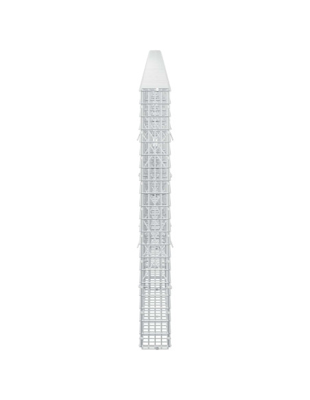 Gabione con filo da 3,5 mm e rete da 5x2,5 cm 750x10x100 cm