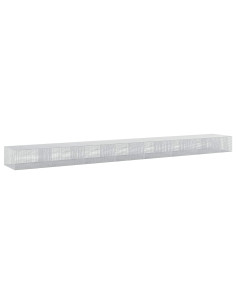 Gabione con filo da 3,5 mm e rete da 5x2,5 cm 750x100x50 cm 2