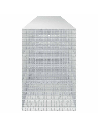 Gabione con filo da 3,5 mm e rete da 5x2,5 cm 750x100x150 cm