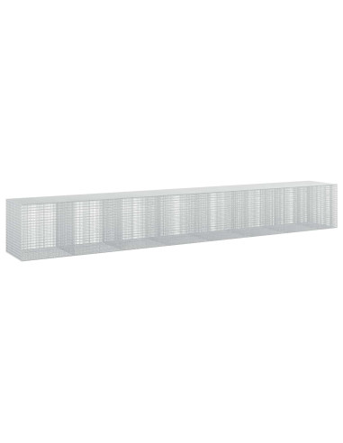 Gabione con filo da 3,5 mm e rete da 5x2,5 cm 750x100x100 cm
