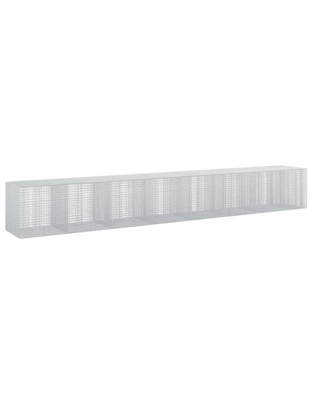 Gabione con filo da 3,5 mm e rete da 5x2,5 cm 750x100x100 cm