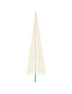 Luci per albero di Natale con picchetti e asta per bandiera 2