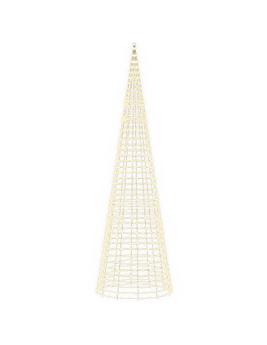 Luci per albero di Natale con picchetti e asta per bandiera