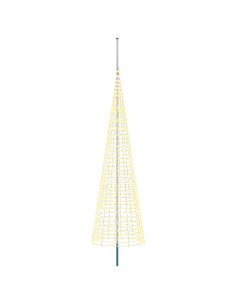 Luci per albero di Natale con picchetti e asta per bandiera 2