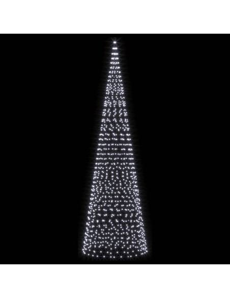 Luci per albero di Natale con picchetti e asta per bandiera