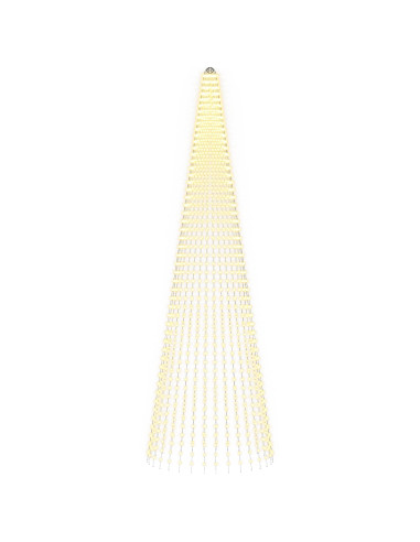 Luci per albero di Natale con picchetti e asta per bandiera