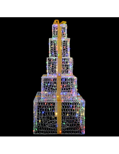 Pacchi regalo di Natale impilabili con LED 250 LED Multicolore