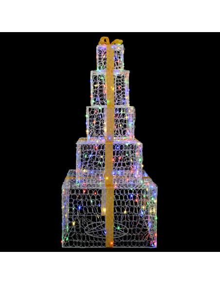 Pacchi regalo di Natale impilabili con LED 250 LED Multicolore