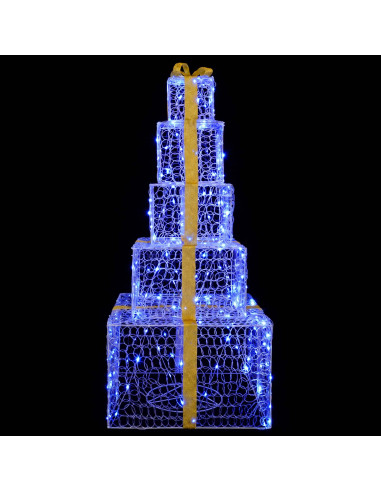 Pacchi regalo di Natale impilabili con LED 250 LED Blu