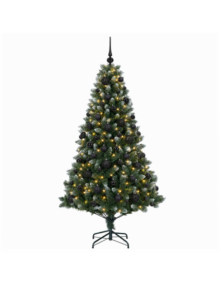 Albero di Natale Artificiale con Palline 240 cm 300 LED