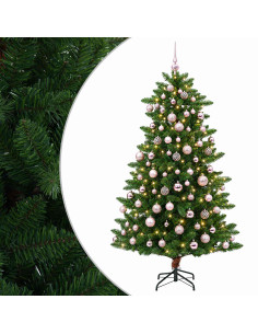 Albero di Natale Artificiale con Palline 240 cm 300 LED 2