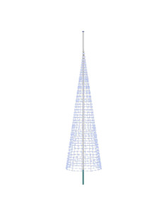 Luci per albero di Natale con picchetti e asta per bandiera 2
