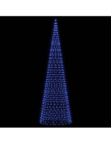 Luci per albero di Natale con picchetti e asta per bandiera