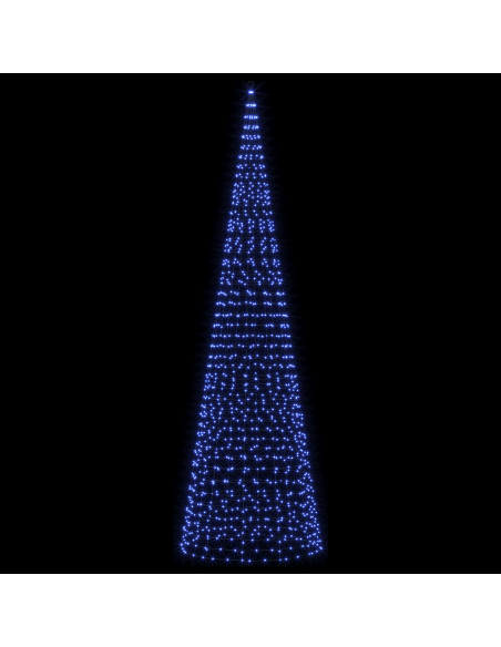 Luci per albero di Natale con picchetti e asta per bandiera