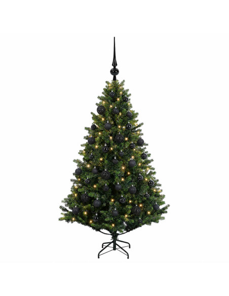 Albero di Natale Artificiale con Palline 120 cm 150 LED