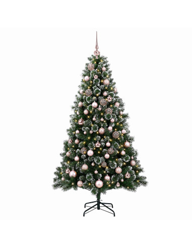 Albero di Natale Artificiale con Pallina 210 cm 300 LED