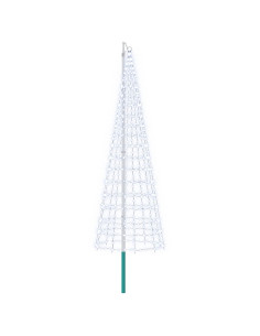 Luci per albero di Natale con picchetti e asta per bandiera 2