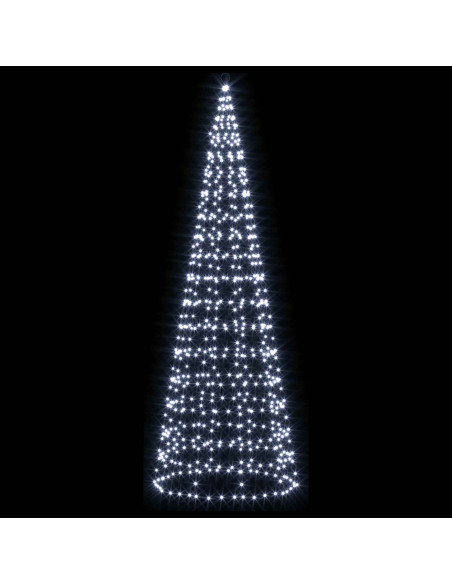 Luci per albero di Natale con picchetti e asta per bandiera