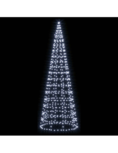Luci per albero di Natale con picchetti e asta per bandiera
