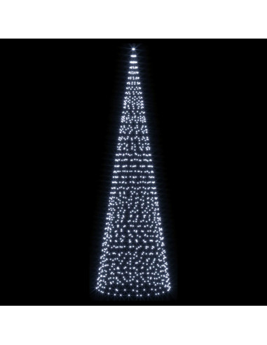 Luci per albero di Natale con picchetti e asta per bandiera