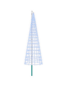 Luci per albero di Natale con picchetti e asta per bandiera 2