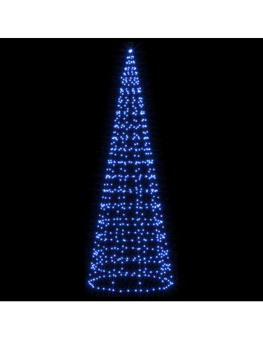 Luci per albero di Natale con picchetti e asta per bandiera