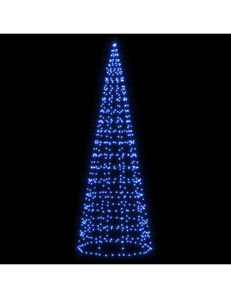 Luci per albero di Natale con picchetti e asta per bandiera