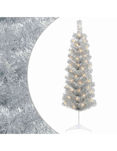 Albero di Natale Artificiale Sottile 150 cm 150 LED