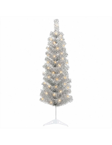 Albero di Natale Artificiale Sottile 150 cm 150 LED