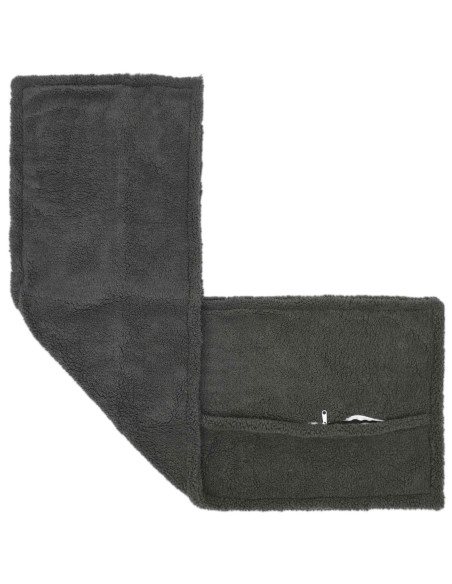 Federa 2 pcs HOUTEN Grigio Scuro 40 x 145 cm Bouclé